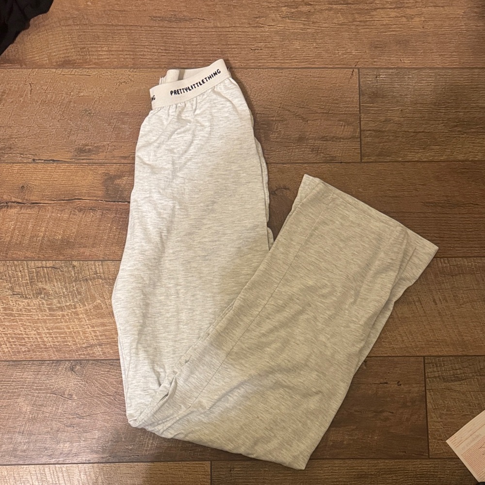 PrettyLittleThing Light Gray Lounge Pants